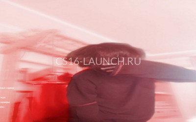 Главное меню сборки CS 1.6 от KuraRaze с аниме-фоном и красным интерфейсом